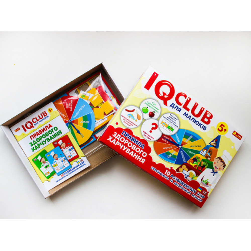IQ-club для малюків. Навчальні пазли. Розвага з навчанням. Здорове харчування Ранок Навчальні та розвиваючі ігри для дітей від 5-ти років IQ-club для малюків. Навчальні пазли. Розвага з навчанням. Здорове харчування Ранок Навчальні та розвиваючі ігри для дітей від 5-ти років