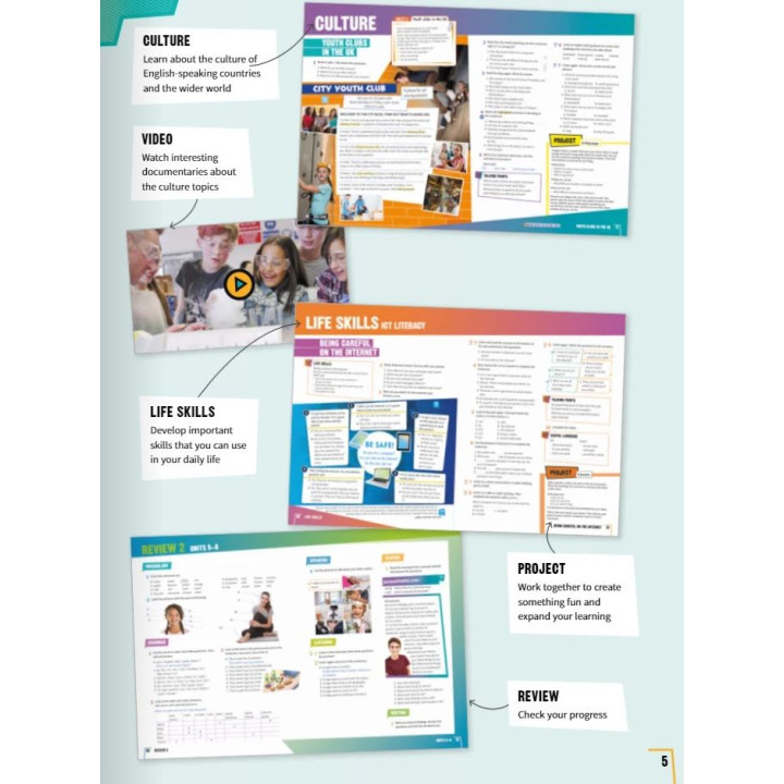 НУШ Підручник Лінгвіст Prepare Ukrainian Edition Student's book Англійська мова 5 клас Д. Коста М. Вільямс (тверда обкладинка)