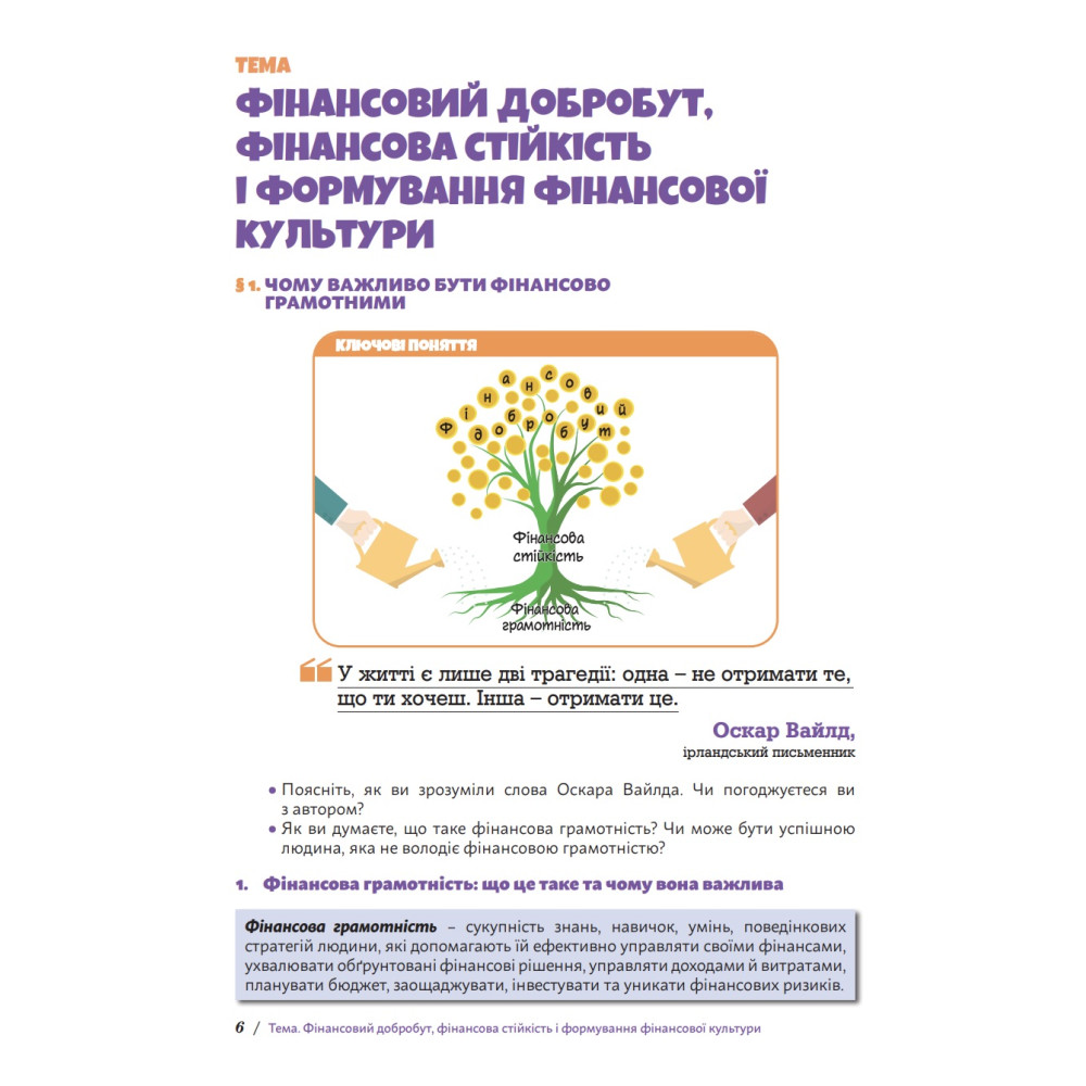 Підприємництво та фінансова грамотність 8 клас підручник — Т. Гільберг
