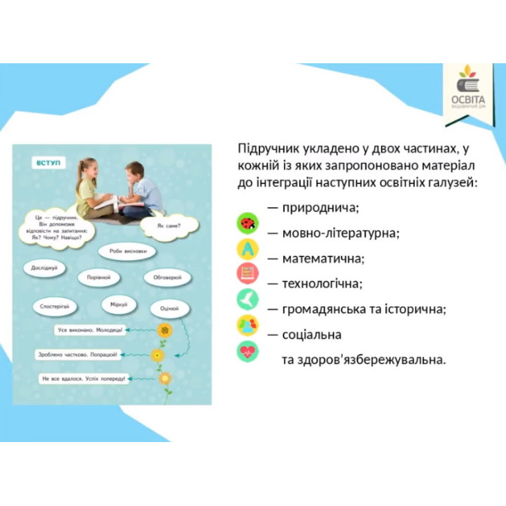 НУШ. Я досліджую світ 1 клас. Підручник частина 2 (Вашуленко)