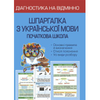 НУШ Діагностика на відмінно Весна Шпаргалка з української мови Початкова школа 1-4 клас