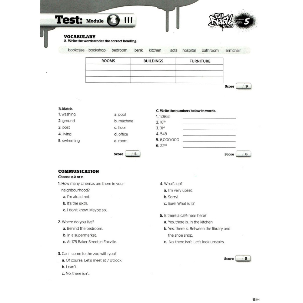 НУШ Тести Лінгвіст Full Blast Plus Test Book Збірник тестів Англійська мова 5 клас Мітчелл