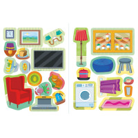 Книга з наліпками УЛА Мій будинок My House Наліпки-навчалки