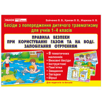 Правила безпеки при користуванні газом та на воді. Запобігання отруєнням Ранок. Наочні посібники
