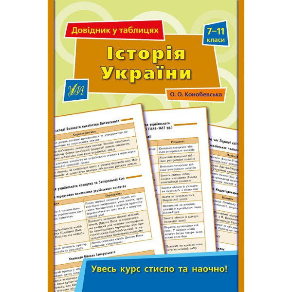 Довідник у таблицях. Iсторія України 7-11 клас