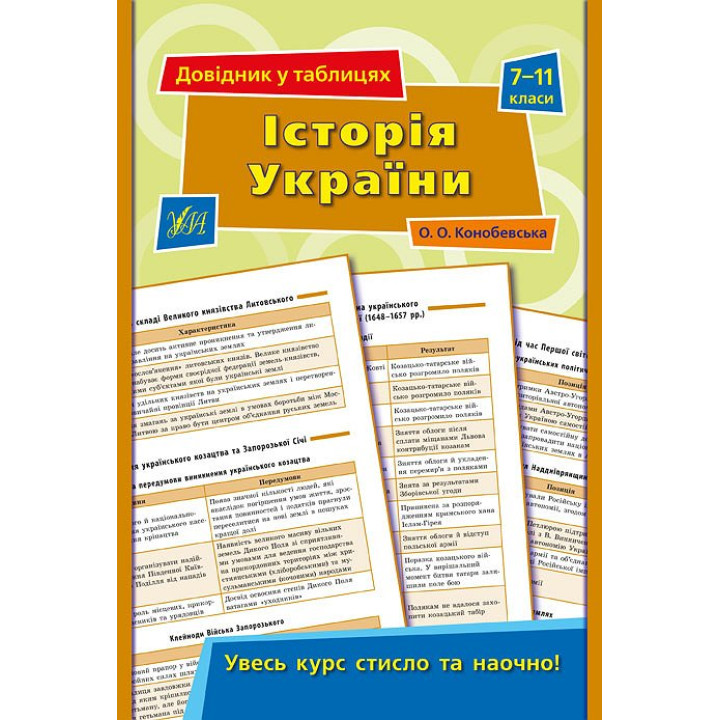 Довідник у таблицях. Iсторія України 7-11 клас