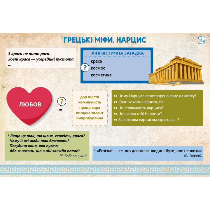 Лоції із зарубіжної літератури Соняшник 6 клас