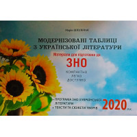 Матеріали для підготовки до ЗНО 2020 Сімфонія-форте Модернізовані таблиці з української літератури