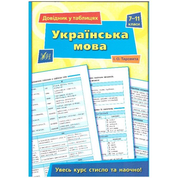 Довідник в таблицях. Українська мова 7-11 клас