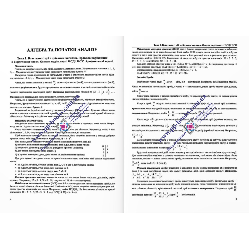 ЗНО/НМТ 2026 Комплексне видання Пiдручники i посiбники Математика (Капеняк, Мартинюк, Гринчишин)