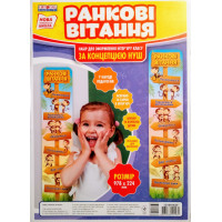 НУШ. Плакат для оформлення інтер'єру: Ранкові вітання