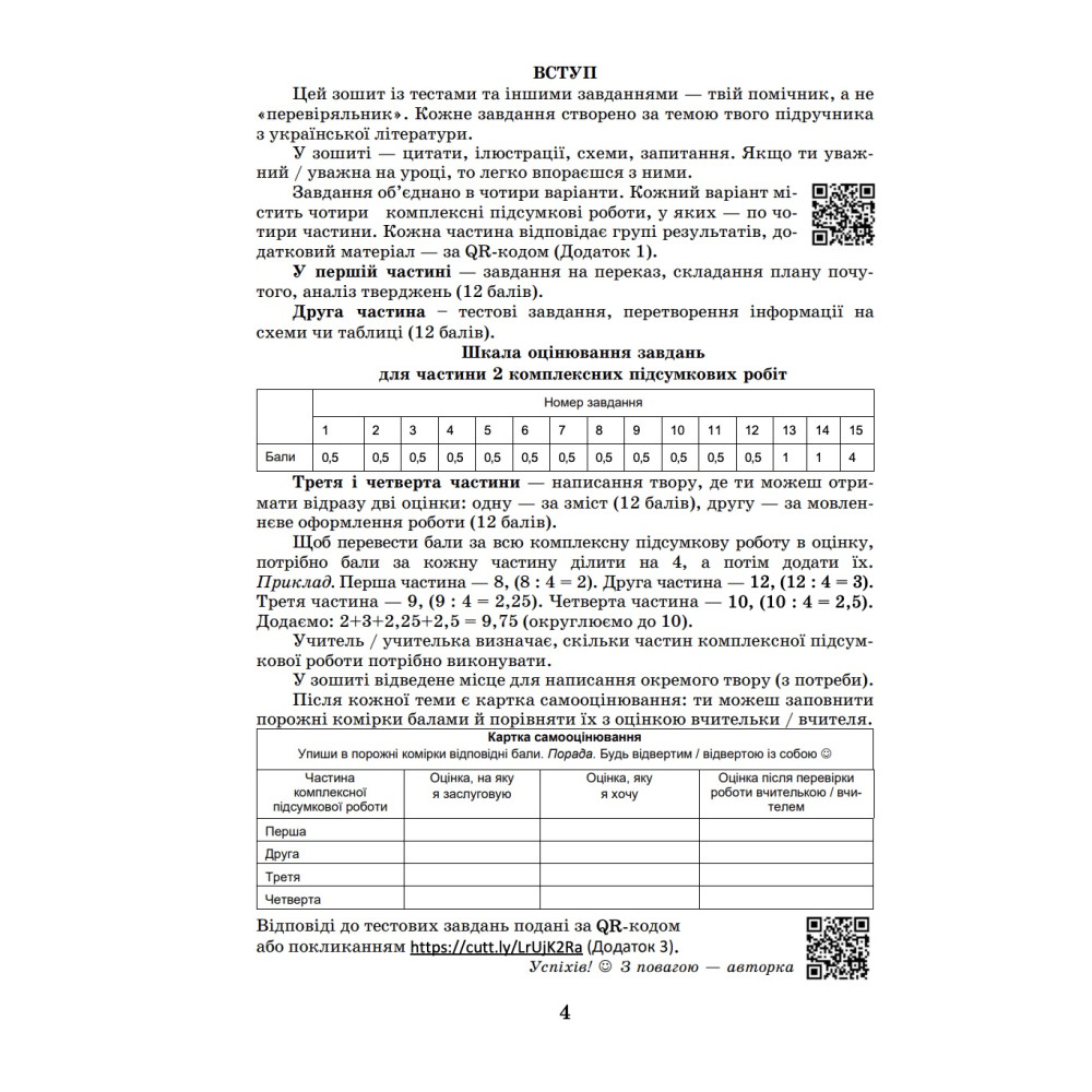 НУШ. Комплексні підсумкові роботи з української літератури. 5 клас | Калинич | Астон