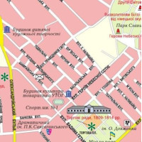 Київська область. Карта автомобільних шляхів М1:250 тис