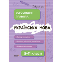 Довідник учня Основа Українська мова Усі основні правила 5-11 класи Коновалова