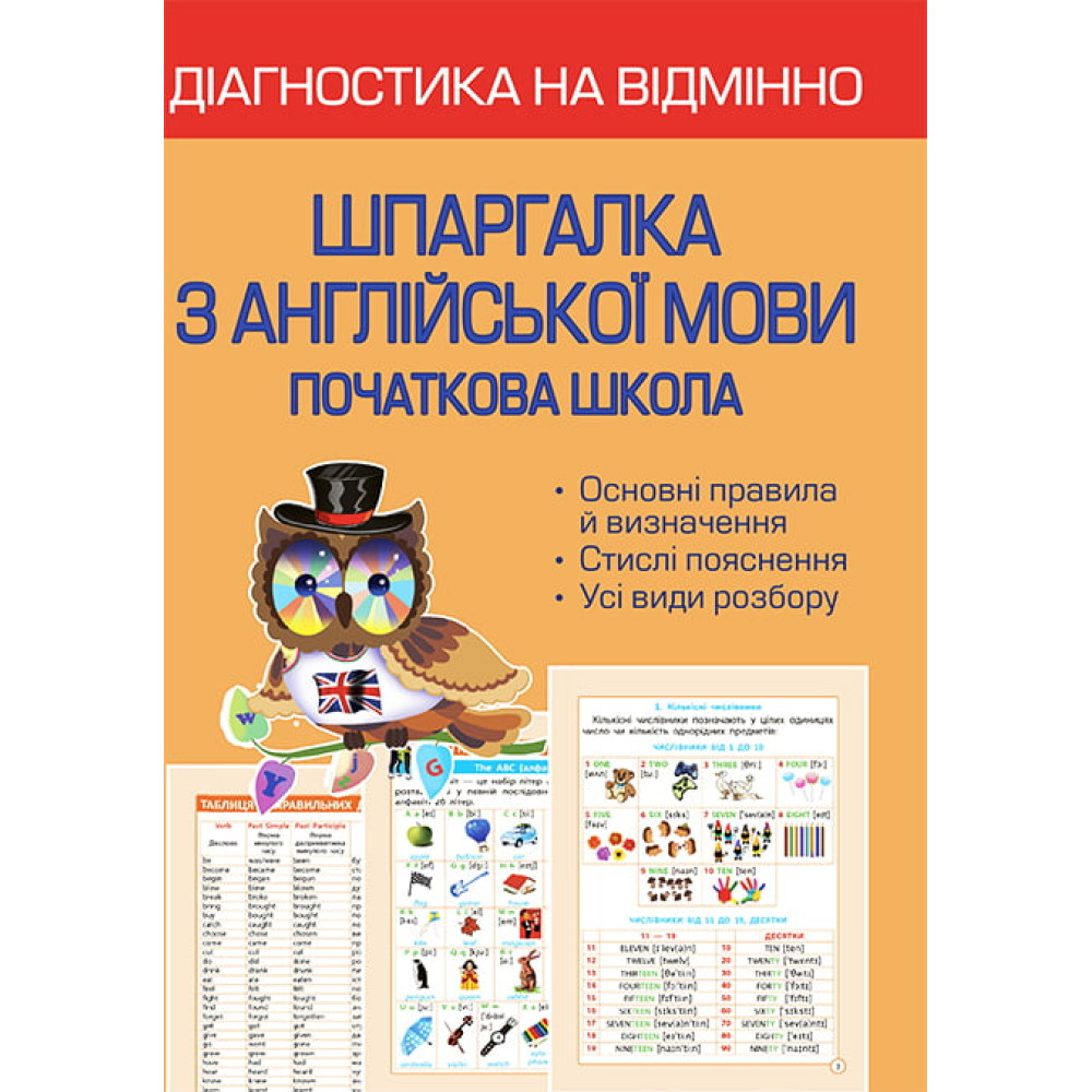 НУШ Діагностика на відмінно Весна Шпаргалка з англійської мови Початкова школа 1-4 клас НУШ Діагностика на відмінно Весна Шпаргалка з англійської мови Початкова школа 1-4 клас