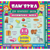 Англійська мова. Базова лексика 1-4 класи. Довідник школяра