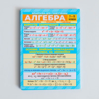 Шпаргалка. Алгебра. 7-11 клас Ранок. Наочні посібники
