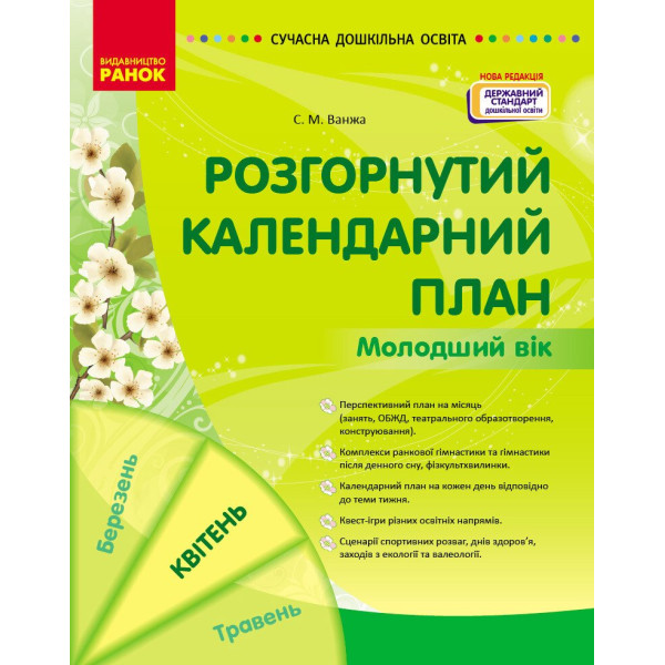 Сучасна дошкільна освіта Ранок Розгорнутий календарний план Квітень Молодший вік