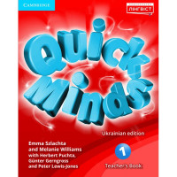 НУШ Книга для вчителя Лінгвіст Quick Minds (Ukrainian edition) НУШ 1 Teacher's Book Англійська мова 1 клас до підручника Пухта