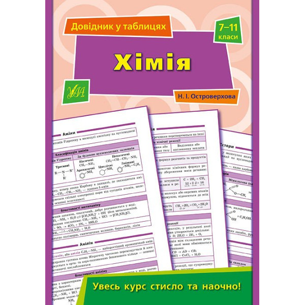 Довідник у таблицях. Хімія 7-11 клас
