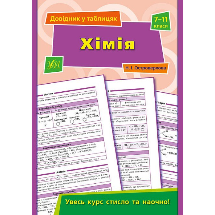 Довідник у таблицях. Хімія 7-11 клас