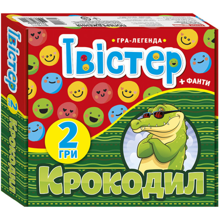 Гра-легенда Твістер + Крокодил Фанти Ранок