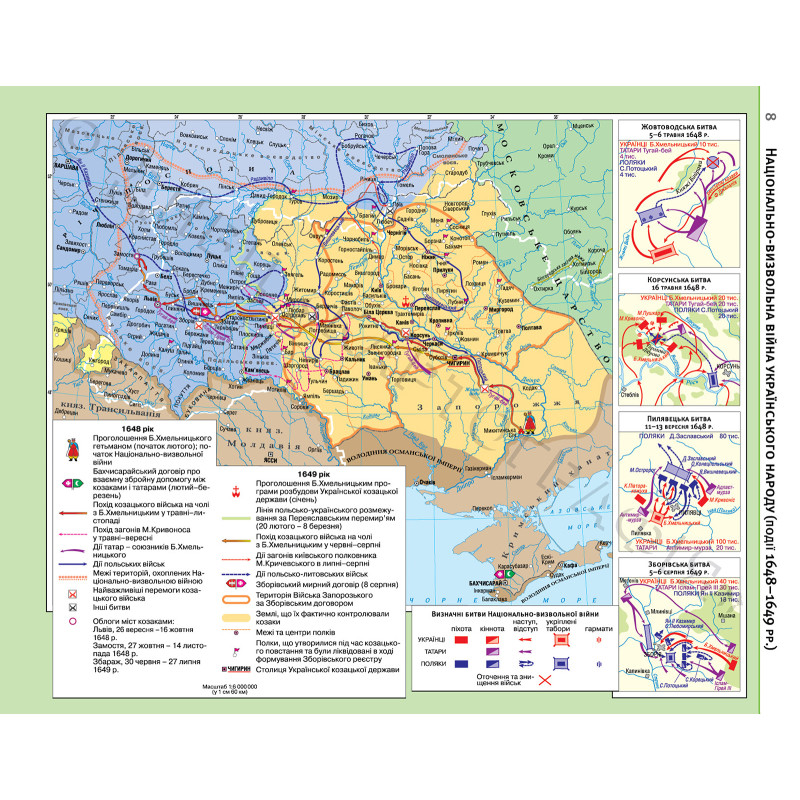 Атлас Історія України 8 клас НУШ