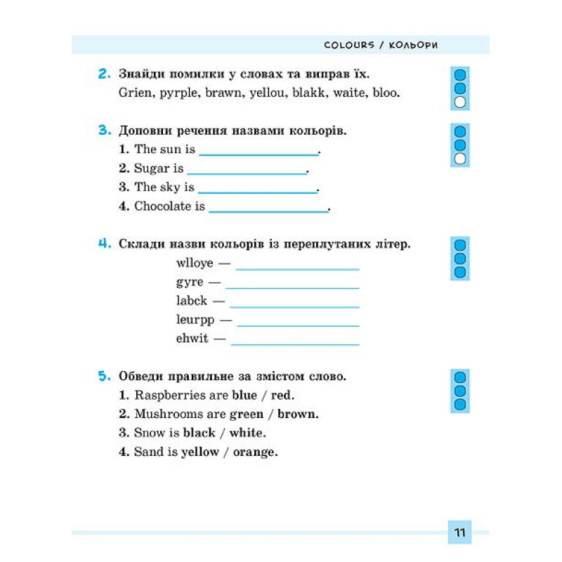 English 1–4 класи. Різнорівневі лексичні тести та завдання