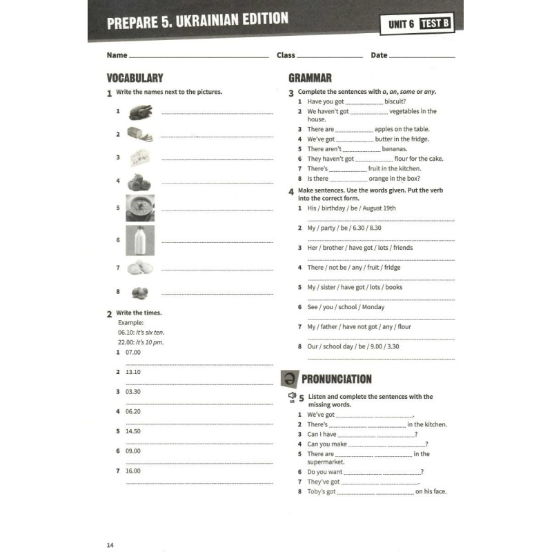 НУШ Тести Лінгвіст Prepare for Ukraine НУШ 5 Test book Збірник тестів Англійська мова 5 клас до підручника Д. Коста М. Вільямс