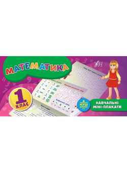 Навчальні міні-плакати: Математика 1 клас