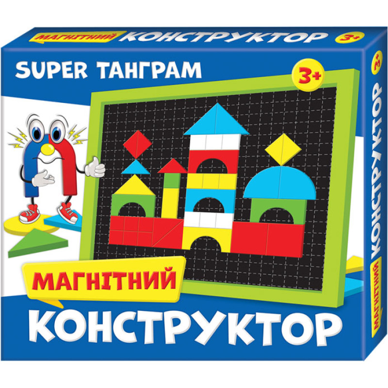 Магнітний конструктор Super Танграм Мій успіх+ Навчальні та розвиваючі ігри для дітей від 3-х років