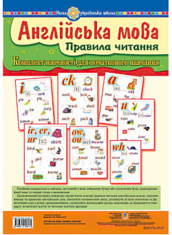 Англійська мова. Правила читання. Комплект наочності
