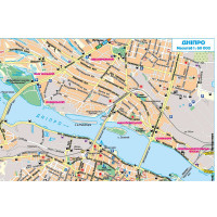 Карта автошляхів Дніпропетровська область 1:250 000