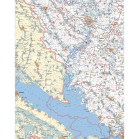 Полтавська область — політико-адміністративна карта 1:320 000