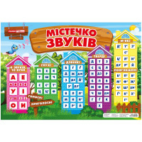НУШ Плакат Містечко звуків Ранок