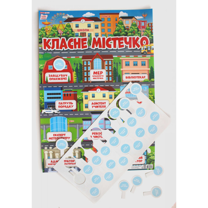НУШ Плакат для оформлення класу Ранок Класне містечко
