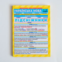 Шпаргалка. Українська мова. 7-11 клас Ранок. Наочні посібники
