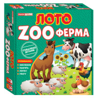 Лото ZOOферма Ранок Навчальні та розвиваючі ігри для дітей 3-5 років