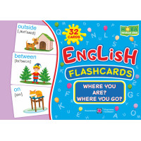 НУШ Набір карток англійською мовою Підручники і посібники English: flashcards. Where you are? Where you go? Де ти? Куди рухаєшся?