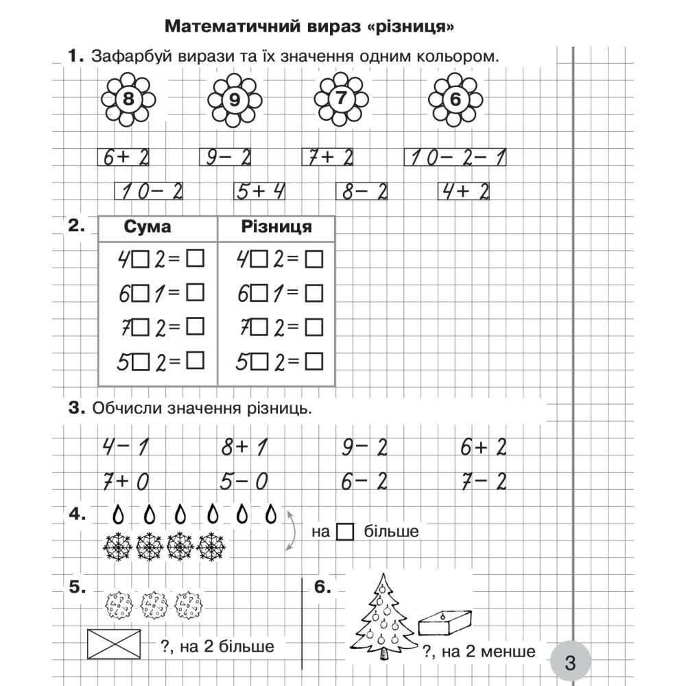 НУШ Робочий зошит Богдан Математика 1 клас Частина 2 до підручника Скворцова, Онопрієнко